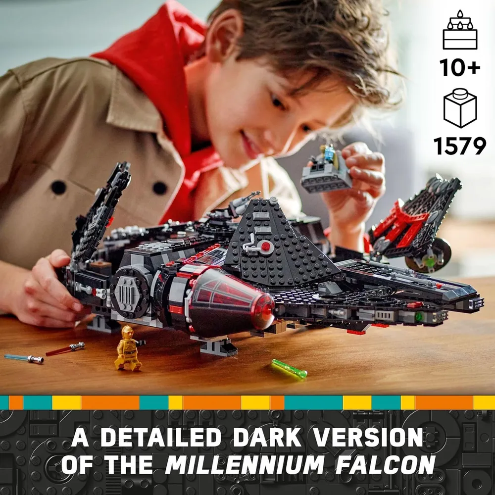 LEGO STAR WARS HALCÓN OSCURO NAVE COLECCIONABLE CON 6 FIGURAS