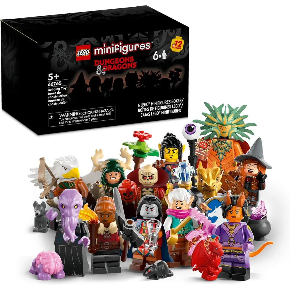 Pack de 6 minifiguras Lego Calabozos y Dragones, figuras coleccionables