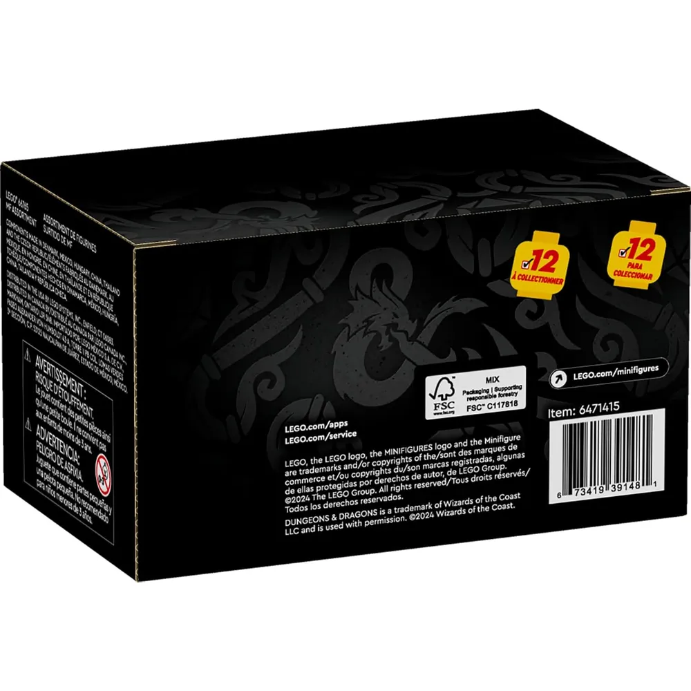 Pack de 6 minifiguras Lego Calabozos y Dragones, figuras coleccionables