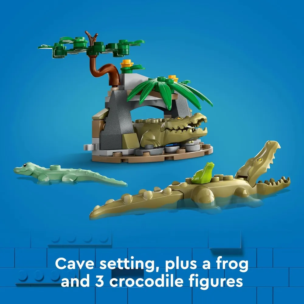 Avión acuático Lego City Explorador de la Selva con 2 minifiguras