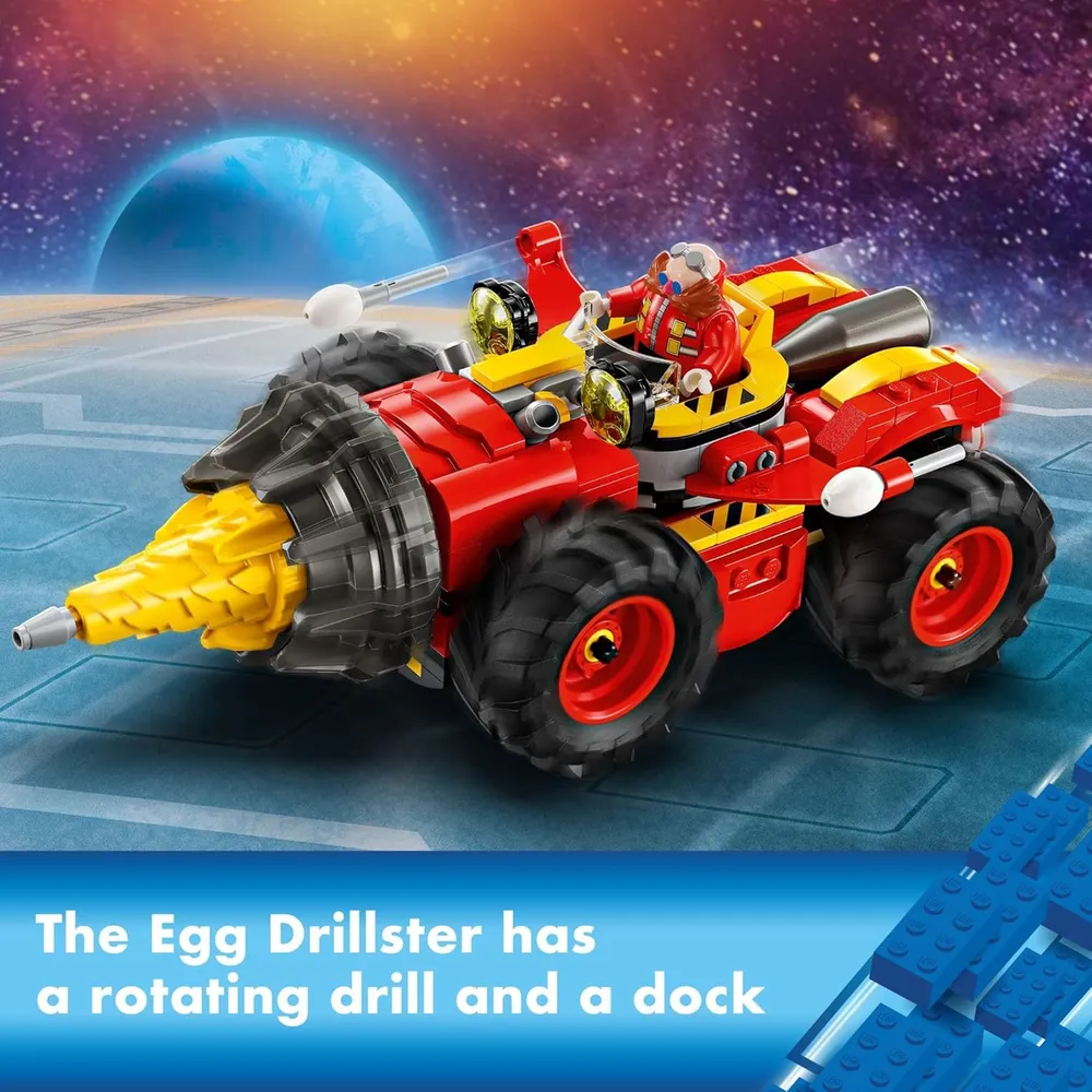 Lego Sonic Super Sonic vs Egg Drillster con Shadow y Dr. Eggman