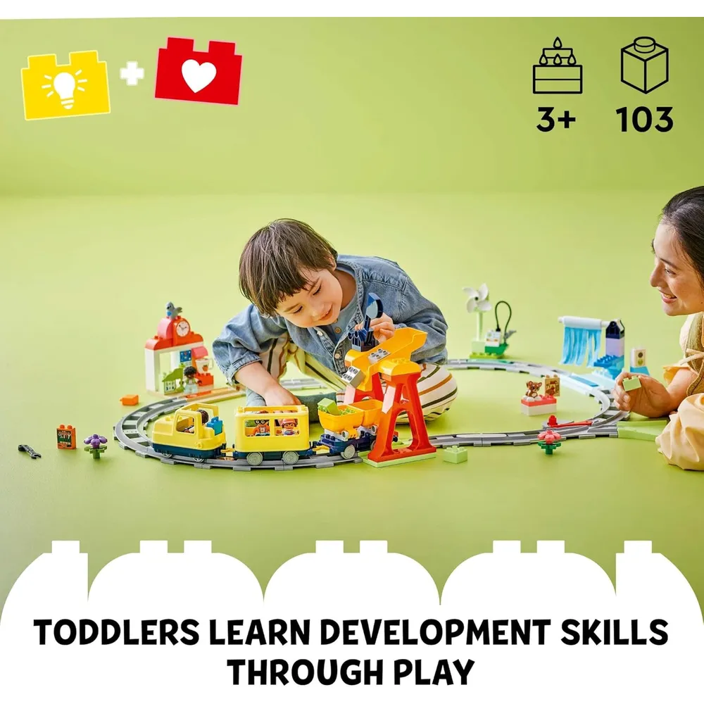 Lego Duplo Town Gran tren interactivo, juguete educativo para niños