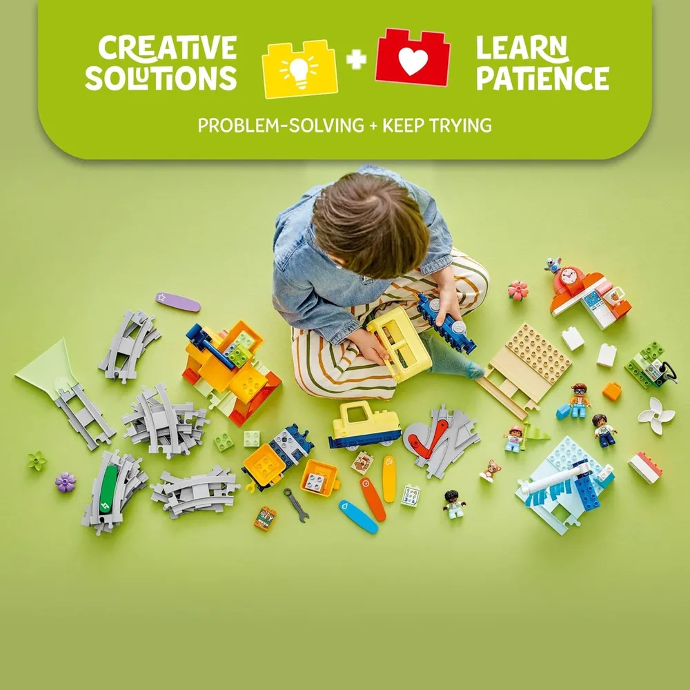 Lego Duplo Town Gran tren interactivo, juguete educativo para niños