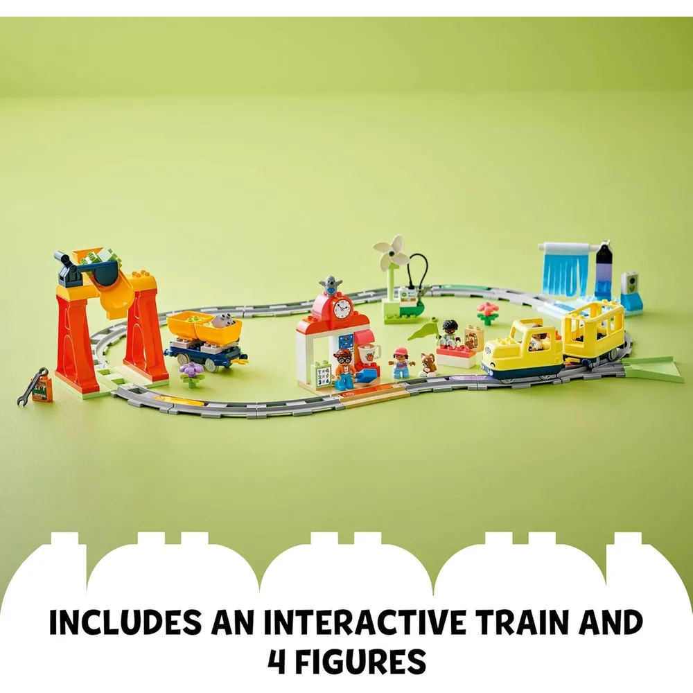 Lego Duplo Town Gran tren interactivo, juguete educativo para niños