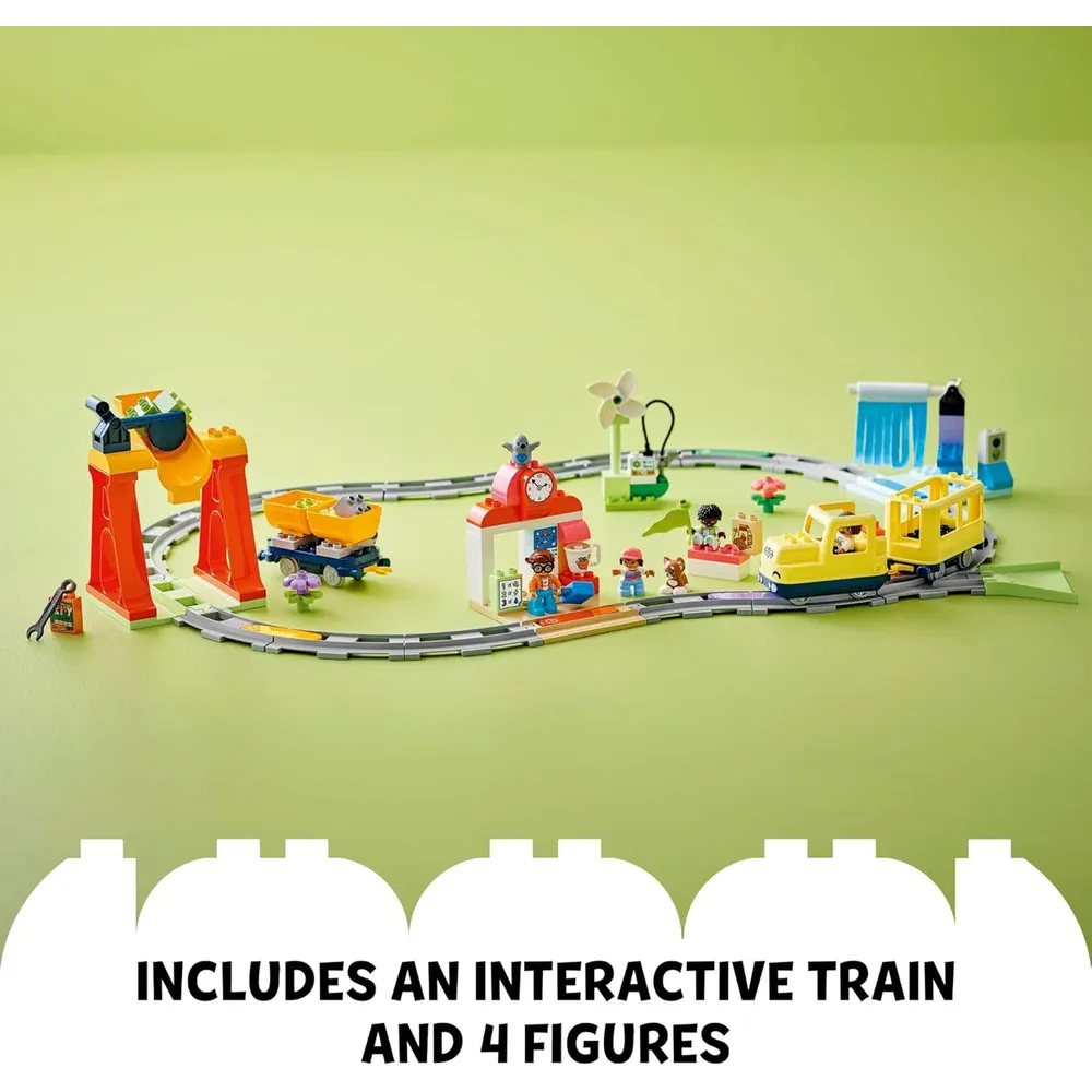 Lego Duplo Town Gran tren interactivo, juguete educativo para niños