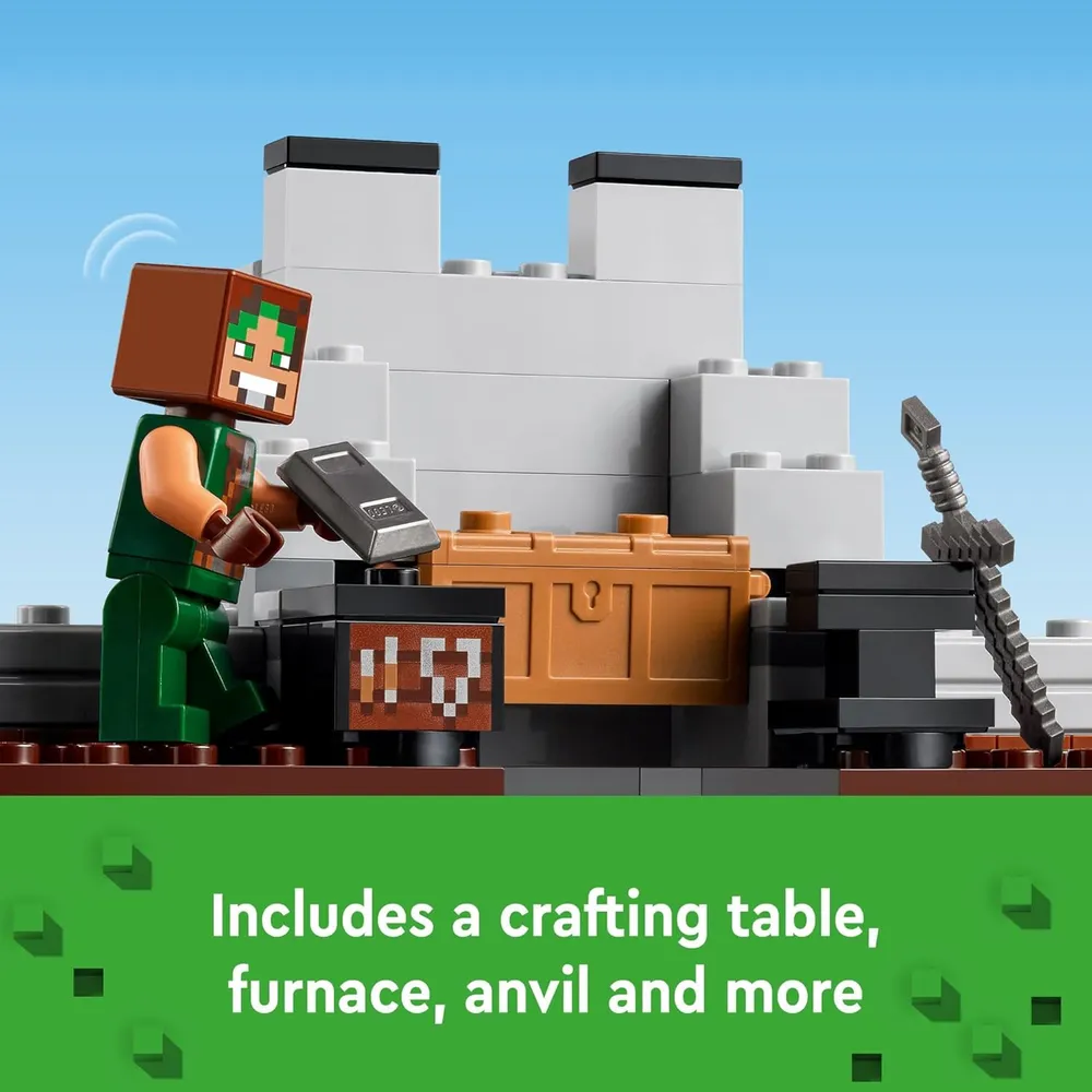 Lego Minecraft Fortaleza del Lobo, castillo de acción con minifiguras
