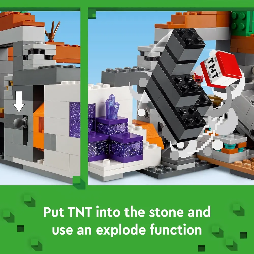 Lego Minecraft Mina de Badlands, set de exploración con minifiguras