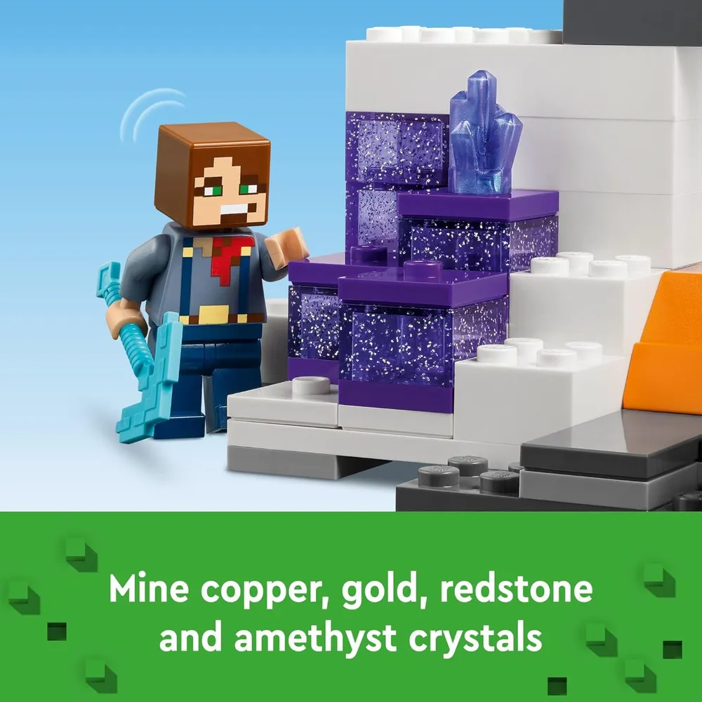 Lego Minecraft Mina de Badlands, set de exploración con minifiguras