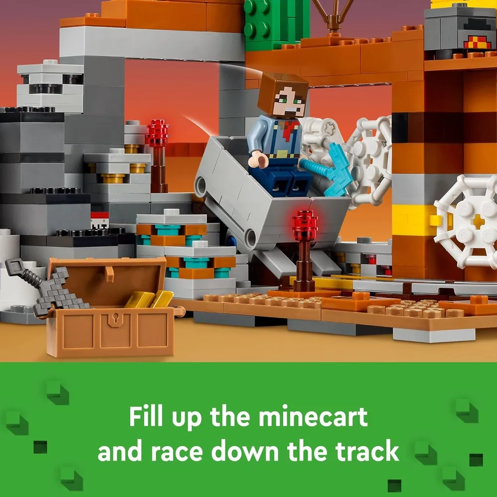 Lego Minecraft Mina de Badlands, set de exploración con minifiguras
