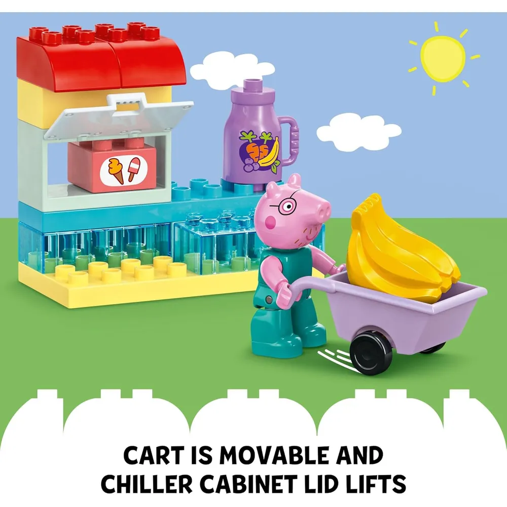 Lego Duplo Peppa Pig Supermercado de juguete, set de construcción preescolar