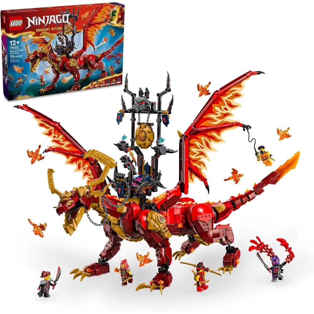 Lego Ninjago Source Dragon of Motion, juego ninja con 6 minifiguras