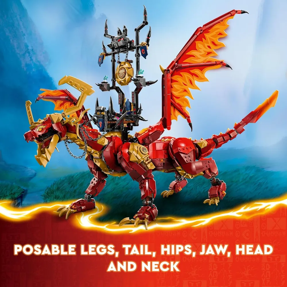 Lego Ninjago Source Dragon of Motion, juego ninja con 6 minifiguras
