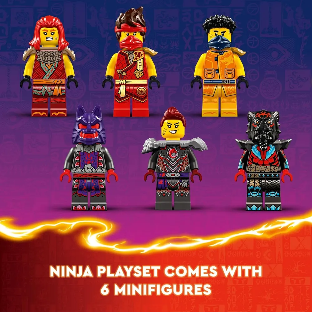 Lego Ninjago Source Dragon of Motion, juego ninja con 6 minifiguras