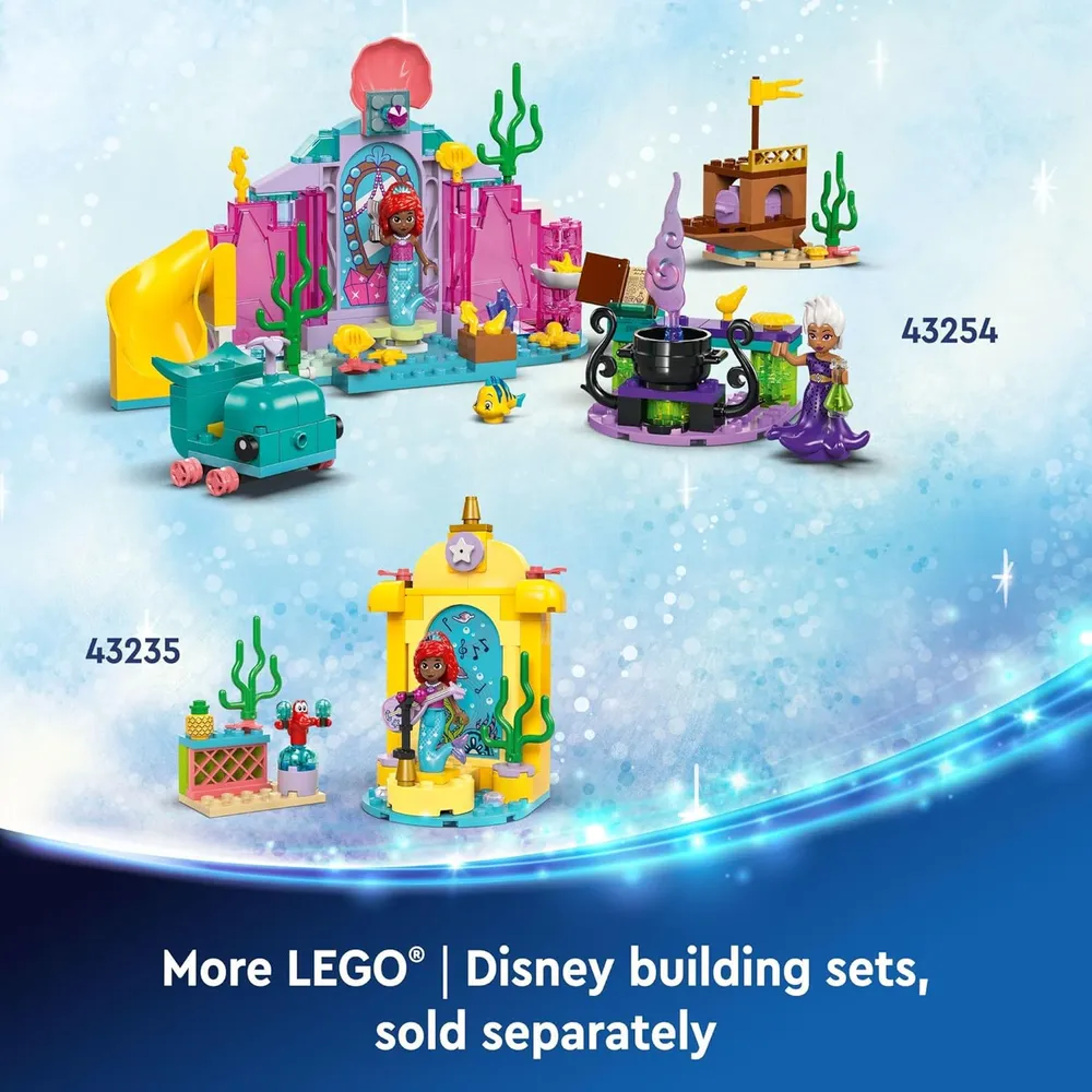 Escenario musical de la princesa Ariel de Lego Disney con 2 personajes