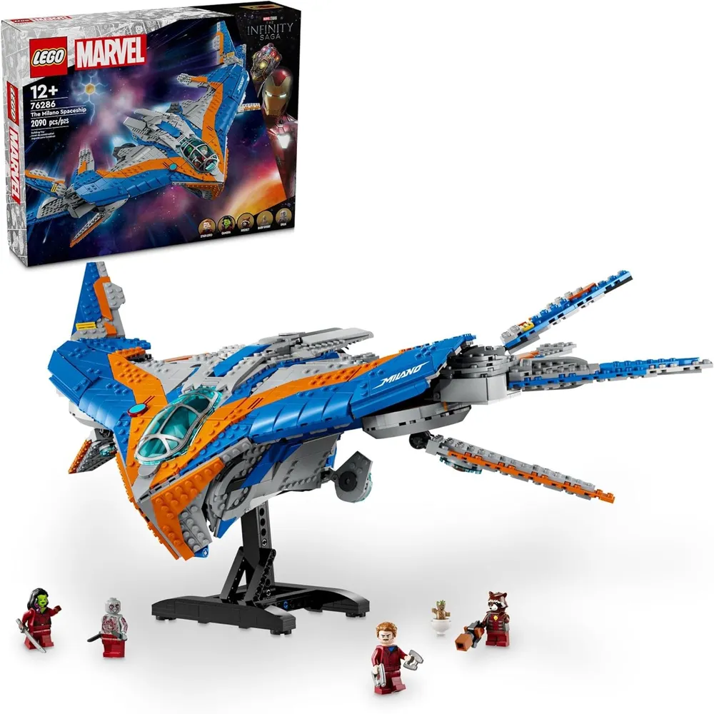 Lego Marvel Guardianes de la Galaxia Nave Milano con 4 minifiguras