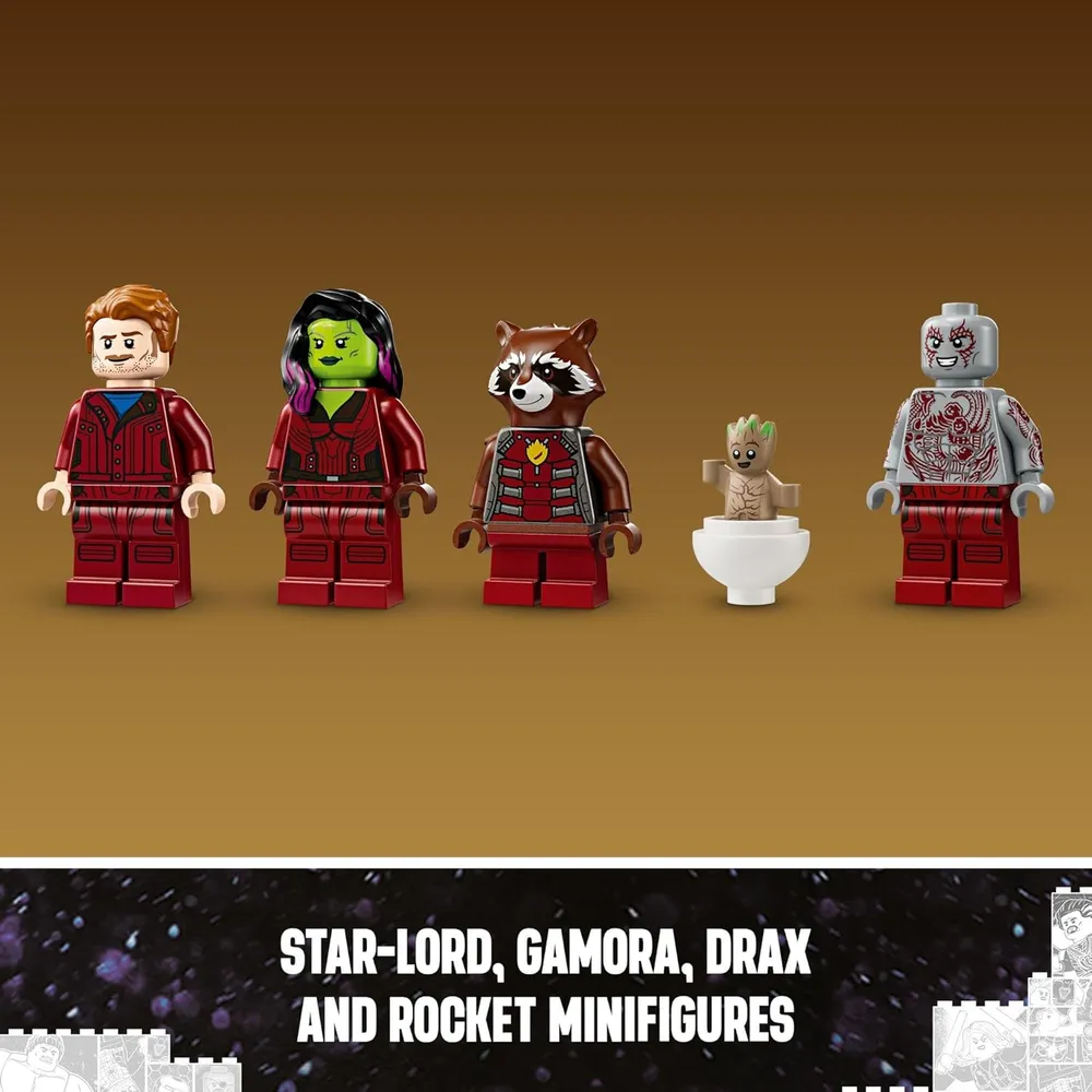 Lego Marvel Guardianes de la Galaxia Nave Milano con 4 minifiguras