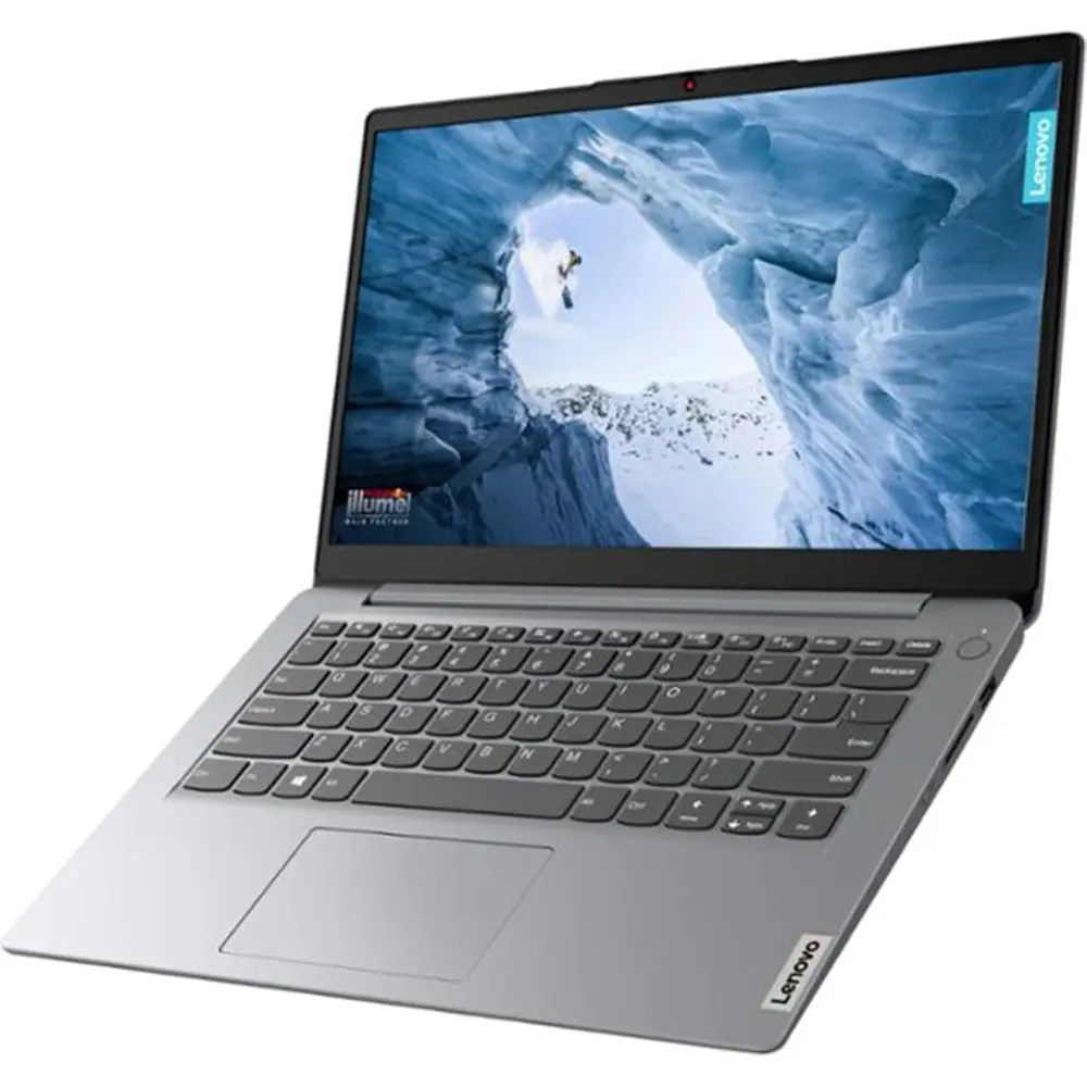 LAPTOP IDEAPAD 1 14" INTEL CELERON N4020 4GB RAM 128GB EMMC WINDOWS 11 LENOVO | GRIS - TECLADO INGLÉS