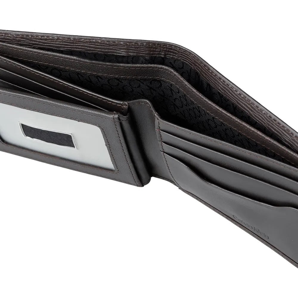 BILLETERA CALVIN KLEIN BIFOLD RFID MARRÓN HOMBRE