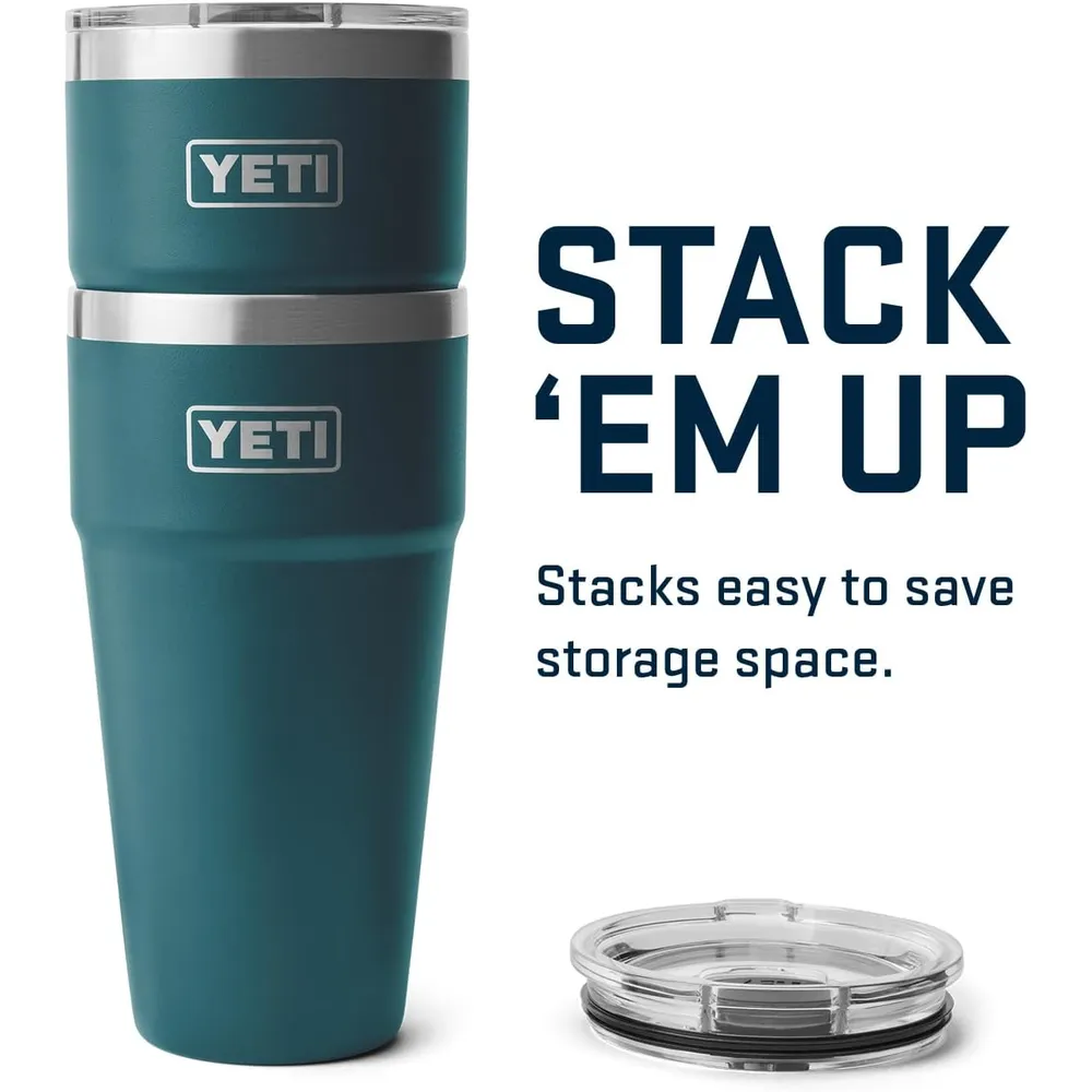 YETI Rambler Vaso  de 30 oz de acero inoxidable con tapa MagSlider color verde jade
