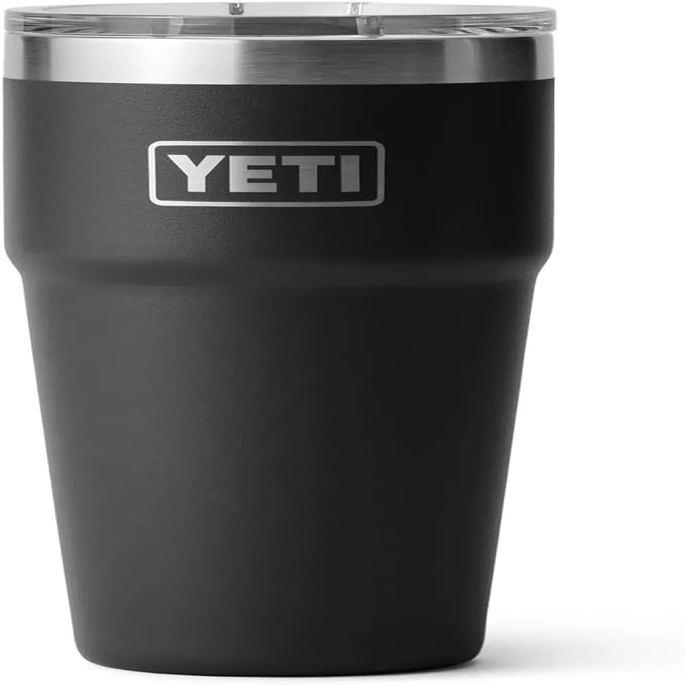 YETI Rambler Vaso de 20 oz de acero inoxidable y tapa MagSlider color negro