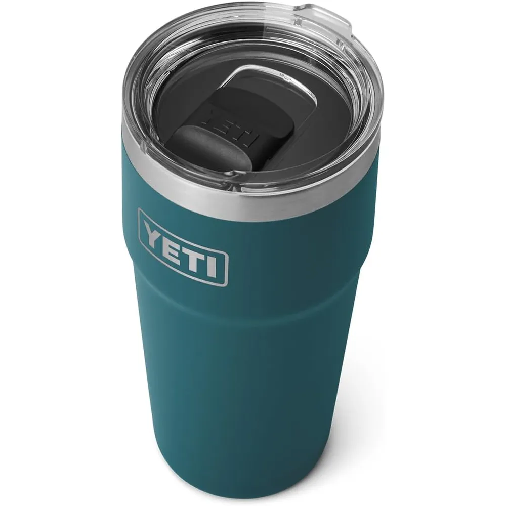 YETI Rambler Vaso de 20 oz de acero inoxidable y tapa MagSlider color verde jade