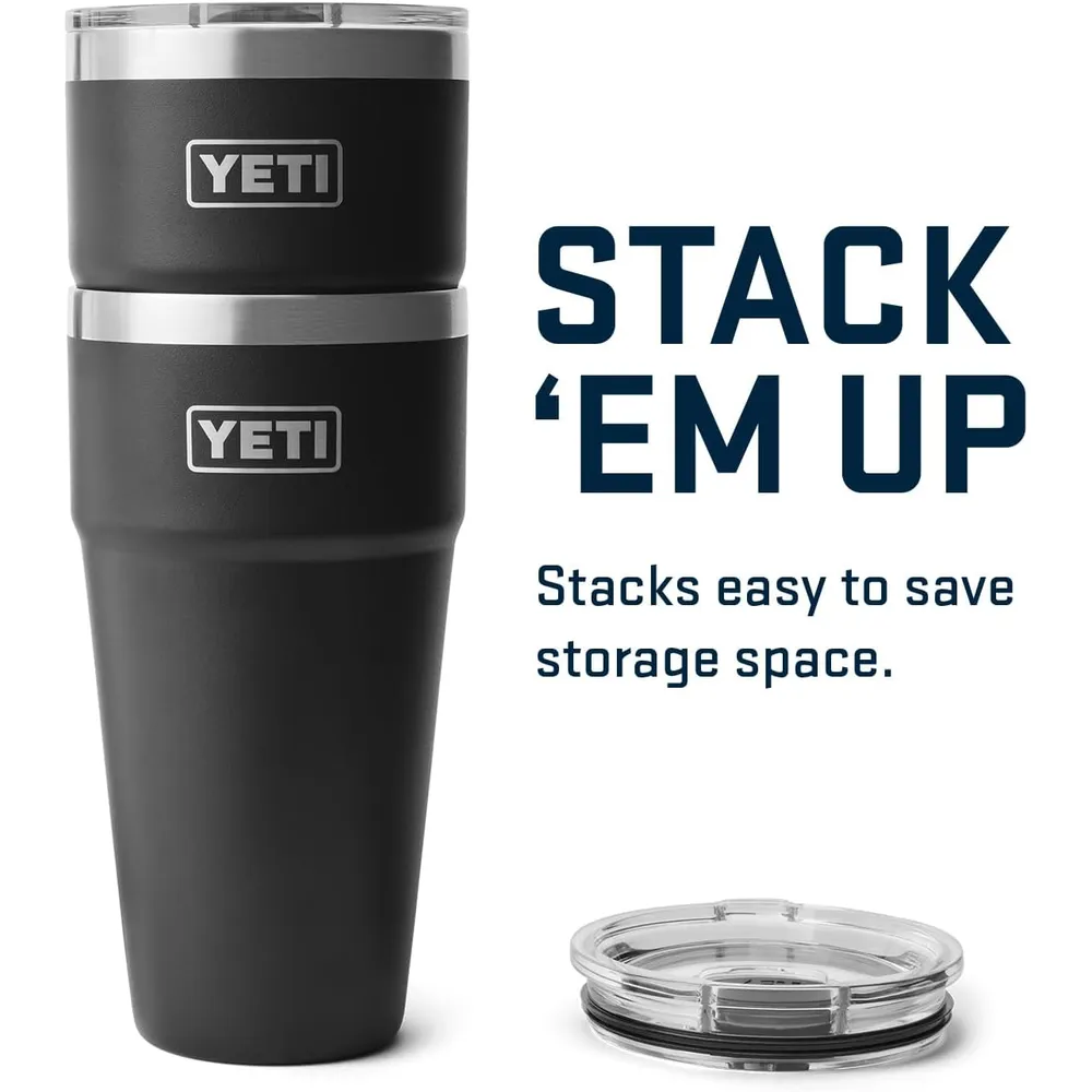 YETI Rambler Vaso  de 30 oz de acero inoxidable con tapa MagSlider color negro