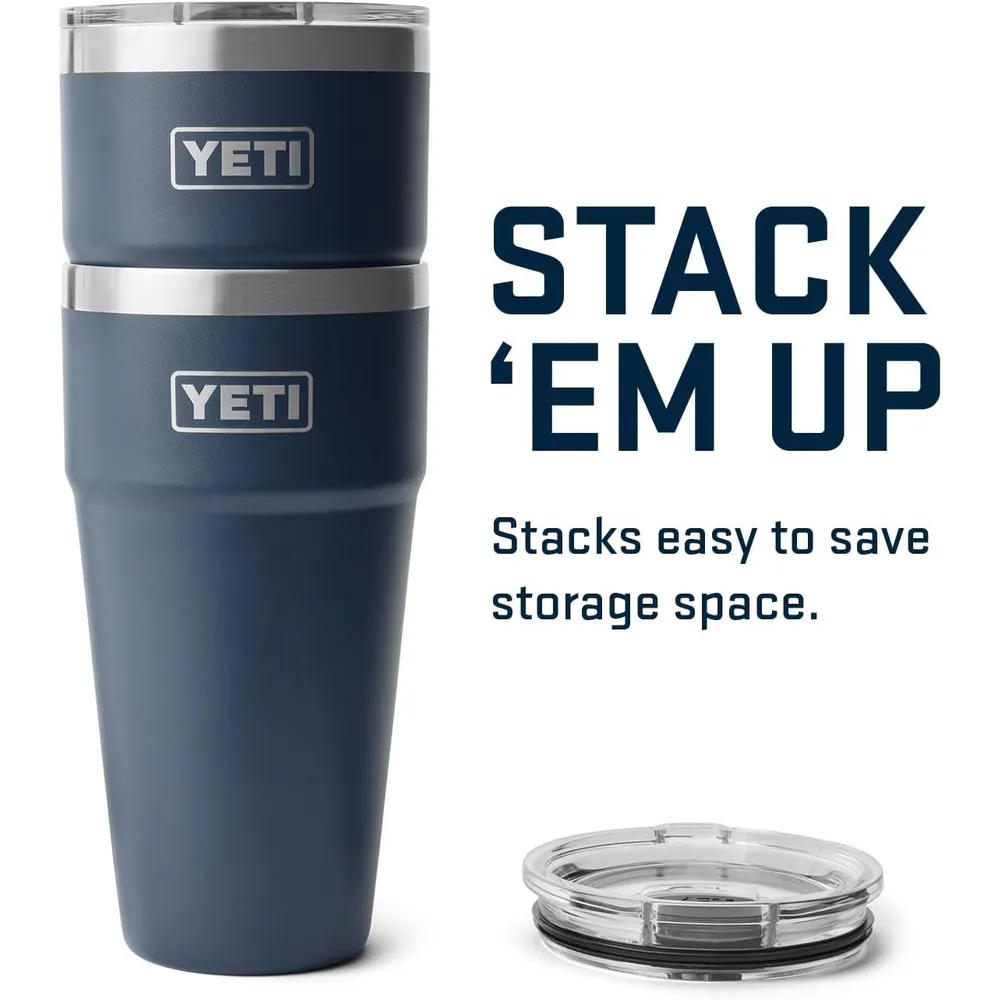 YETI Rambler Vaso  de 30 oz de acero inoxidable con tapa MagSlider color azul marino