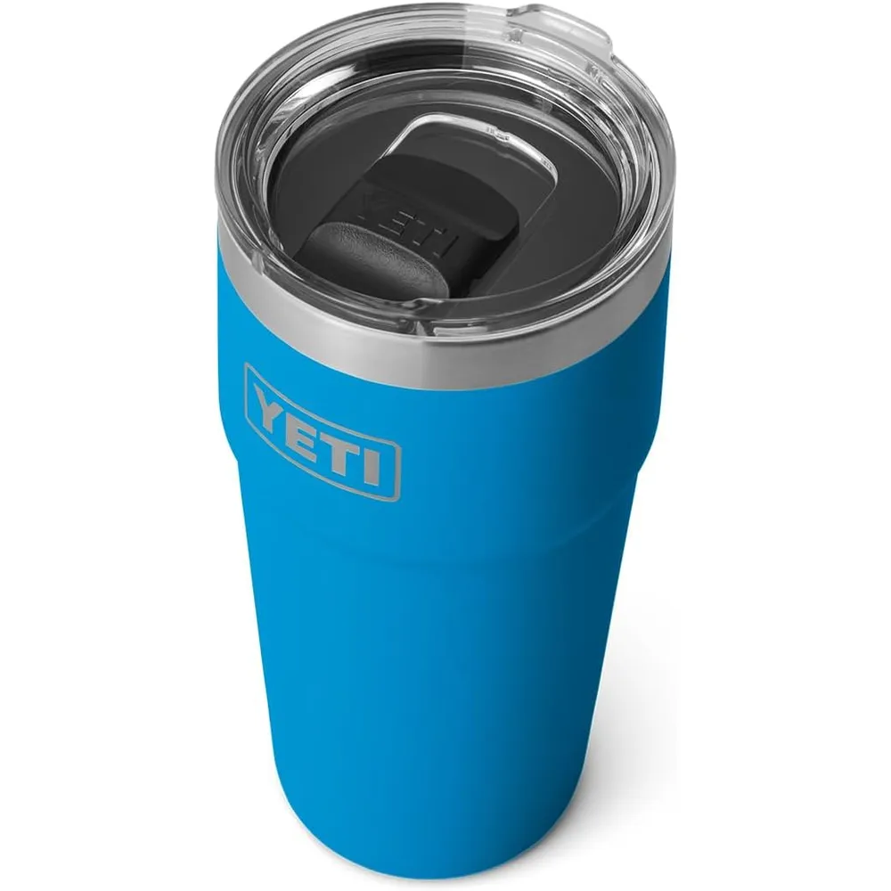 YETI Rambler Vaso de 20 oz de acero inoxidable y tapa MagSlider color azul