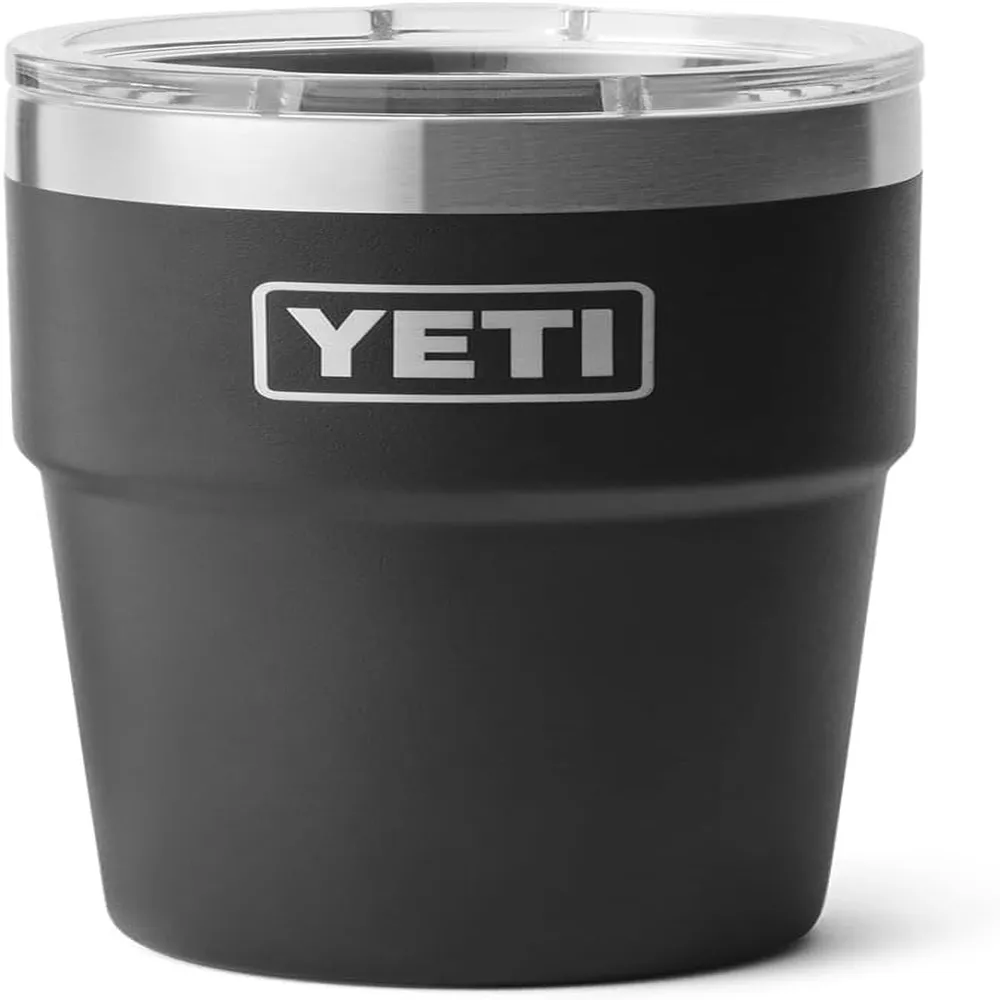 YETI Rambler Vaso de 16 oz de acero inoxidable con tapa MagSlider color negro