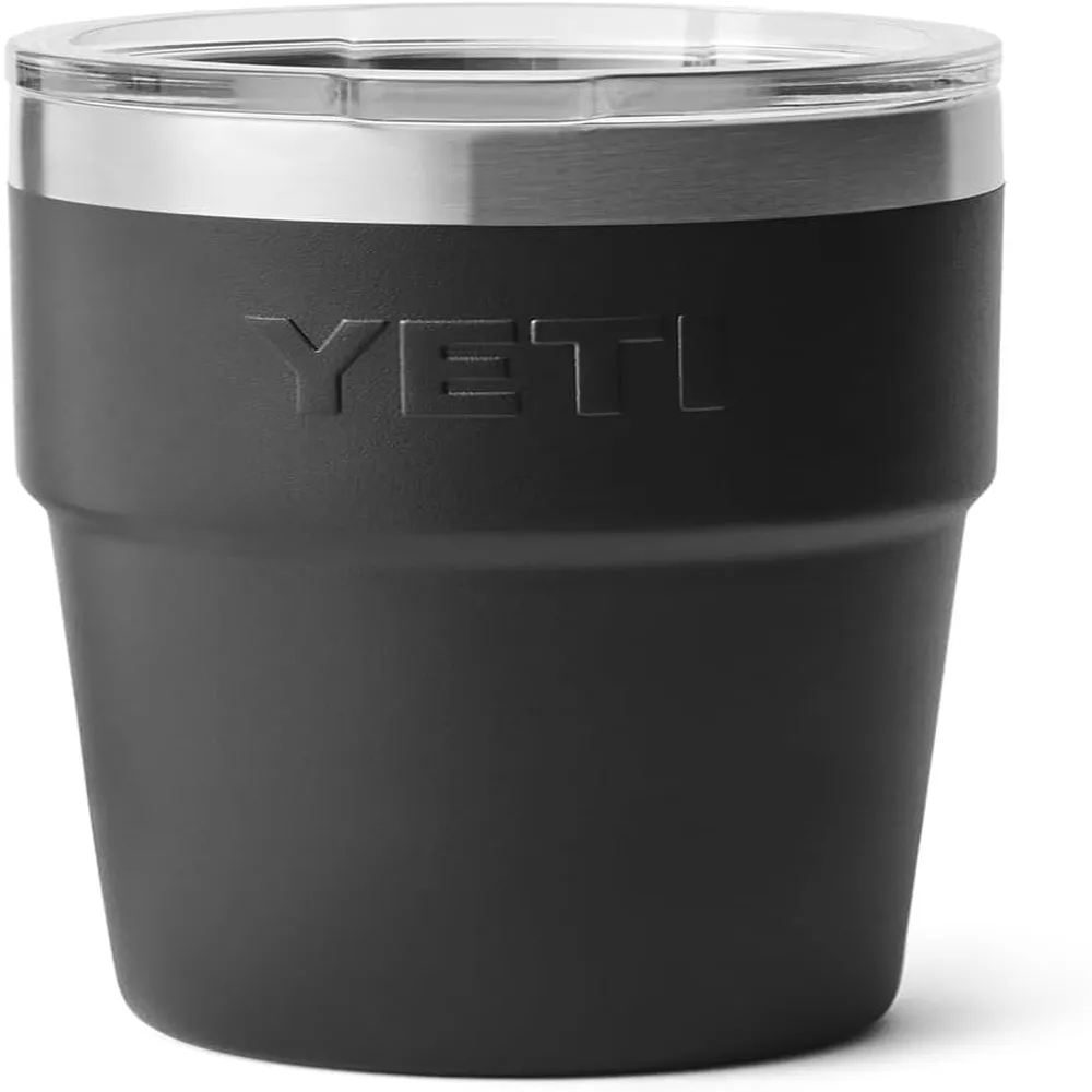YETI Rambler Vaso de 16 oz de acero inoxidable con tapa MagSlider color negro