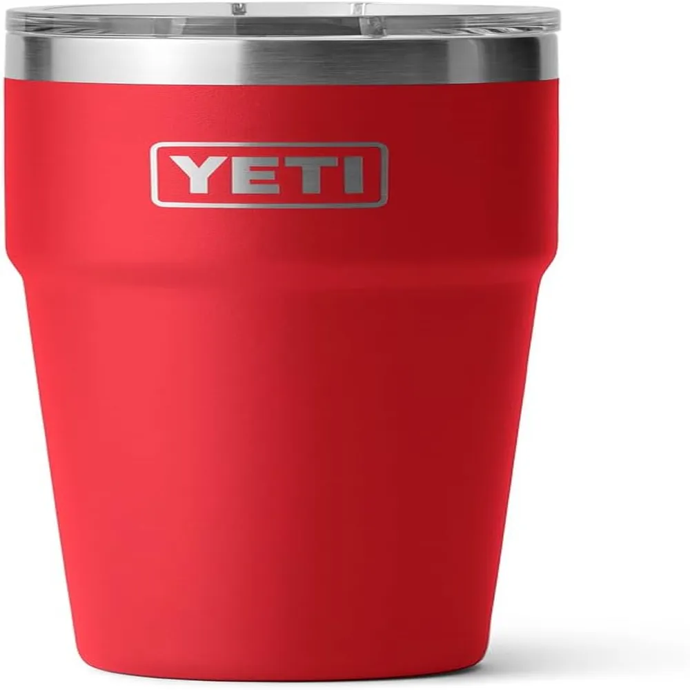 YETI Rambler Vaso de 20 oz de acero inoxidable y tapa MagSlider color rojo