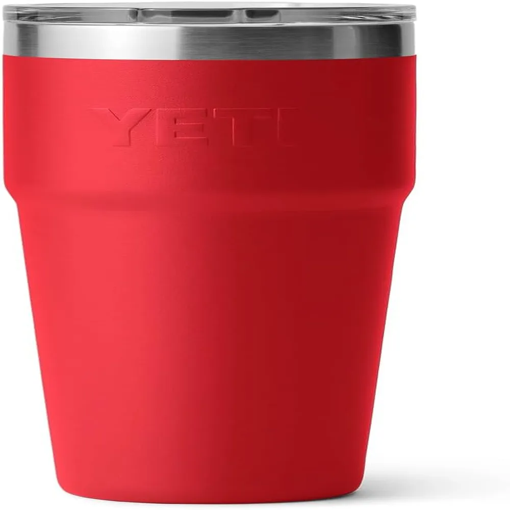 YETI Rambler Vaso de 20 oz de acero inoxidable y tapa MagSlider color rojo