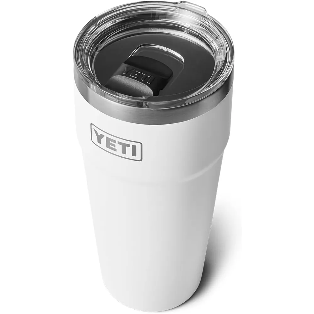 YETI Rambler Vaso  de 30 oz de acero inoxidable con tapa MagSlider color blanco