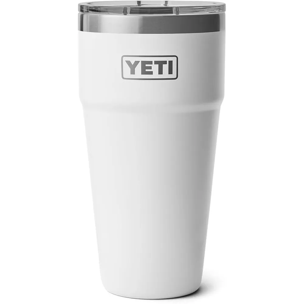 YETI Rambler Vaso  de 30 oz de acero inoxidable con tapa MagSlider color blanco