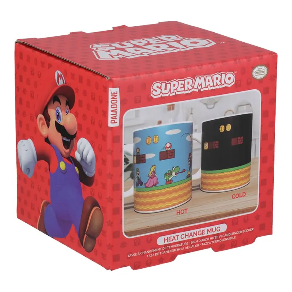 Paladone Super Mario Level, taza térmica cambia color