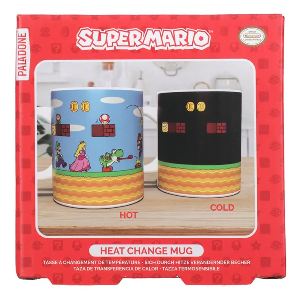 Paladone Super Mario Level, taza térmica cambia color
