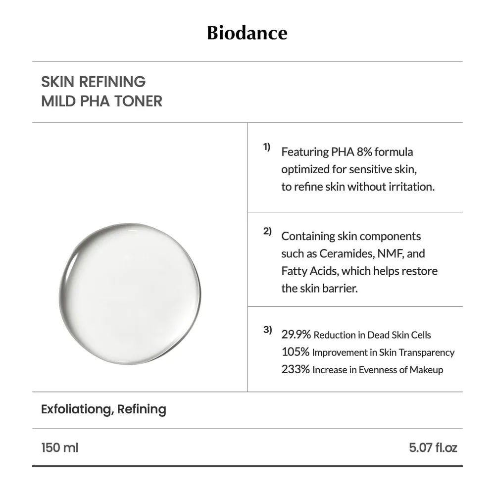 BIODANCE SKIN REFINING TÓNICO EXFOLIANTE 150 ML