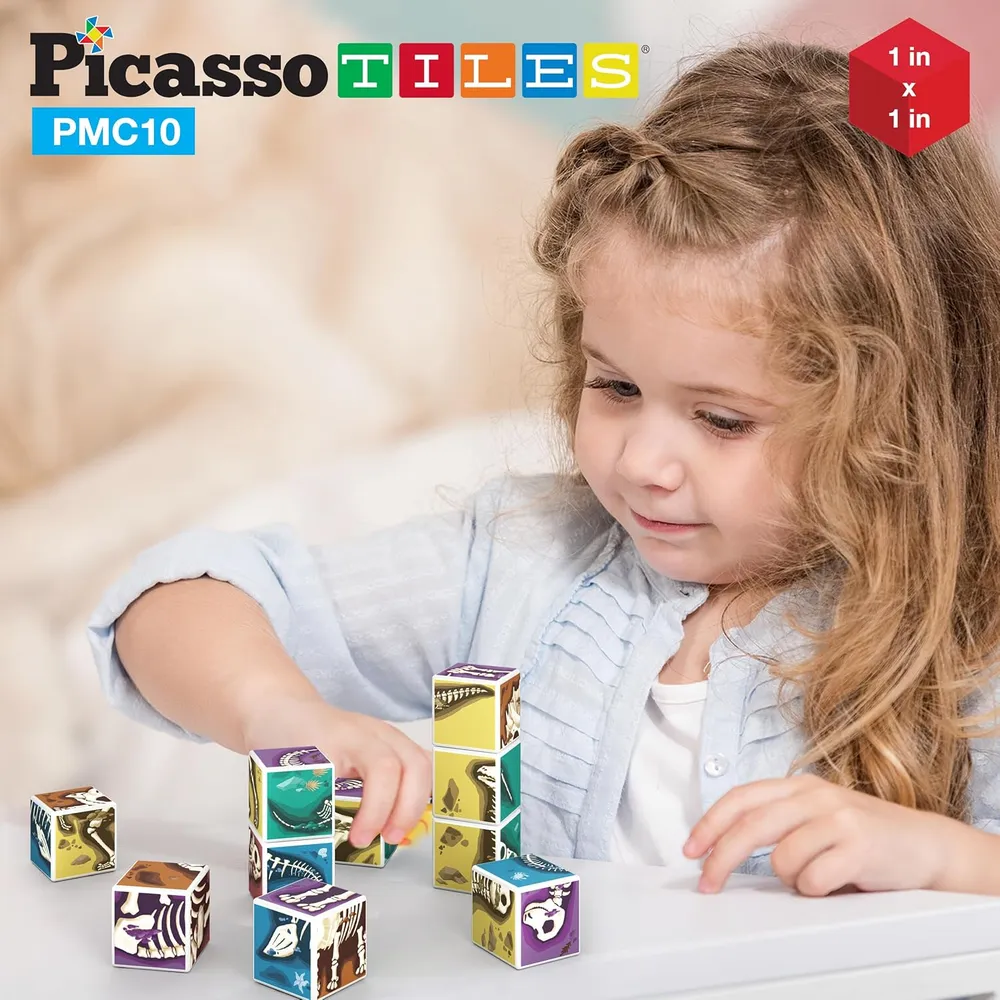CUBO ROMPECABEZAS MAGNÉTICO DINOSAURIOS 7 EN 1 PICASSOTILES