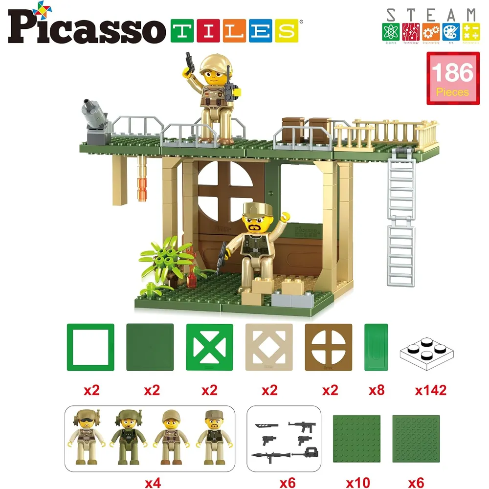 BLOQUES MAGNÉTICOS FUERZA MILITAR PTL18 PICASSOTILES