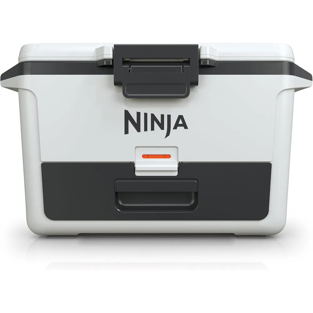 Ninja enfriador duro FB151WH Frostvault con cajón seco, alta resistencia, 50 qt / 47,3 L | Blanco Nube