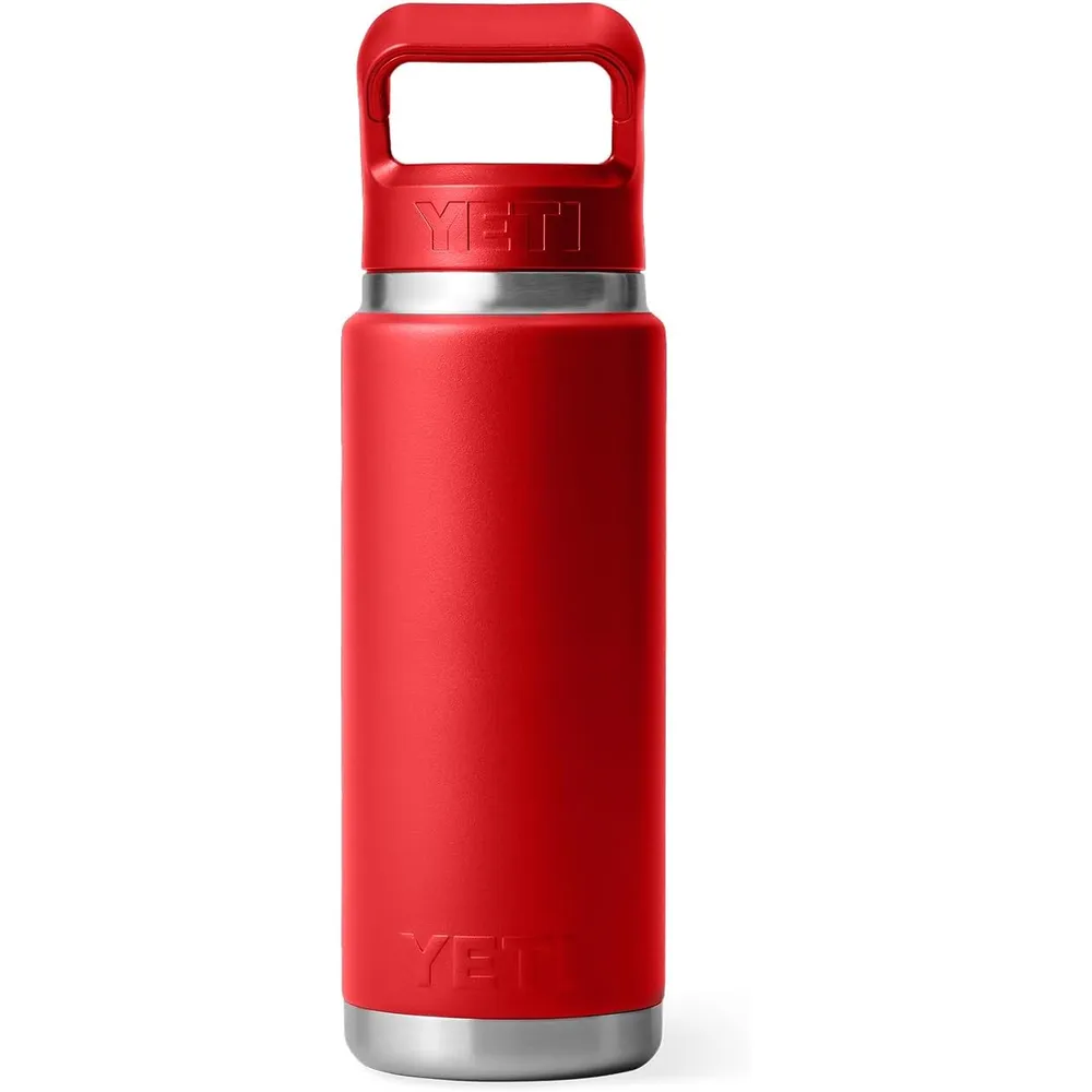 YETI Botella Rambler con Tapa de Cañita de 26 oz | Rojo Fuerte