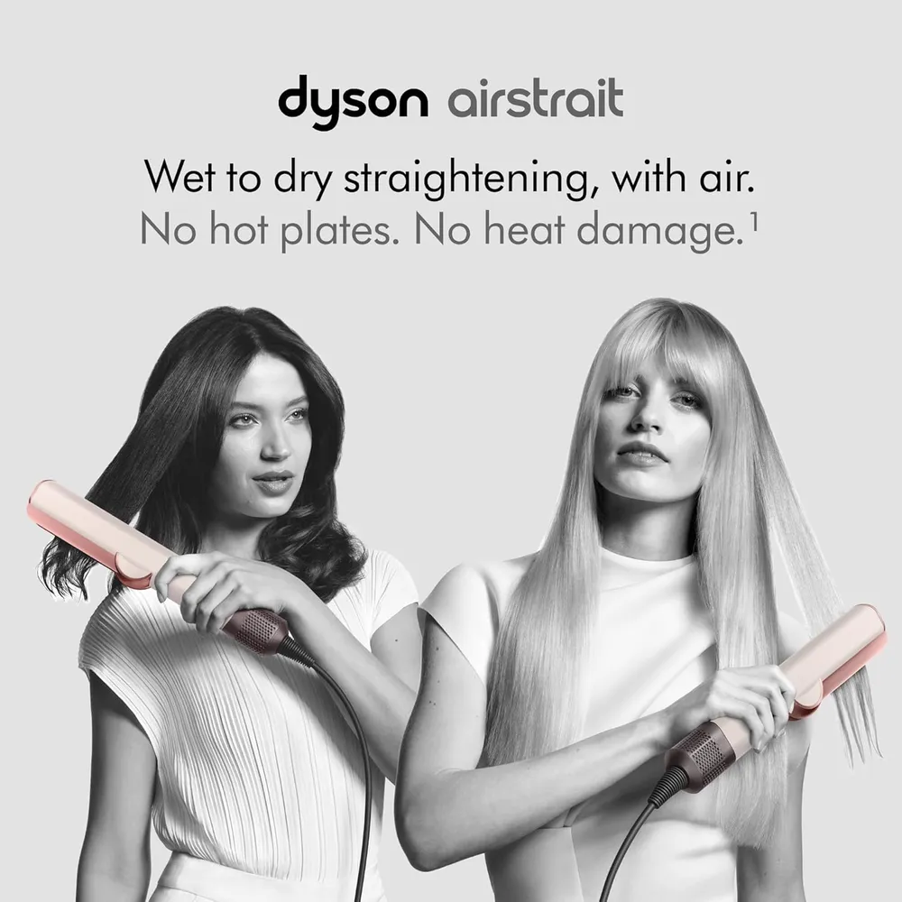 PLANCHA DE PELO AIRSTRAIT PARA CABELLO HÚMEDO / SECO DYSON | CERAMIC PINK