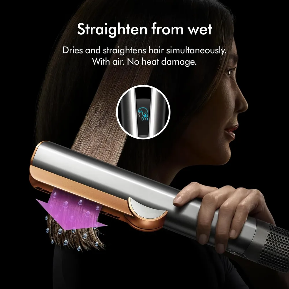 PLANCHA DE PELO AIRSTRAIT PARA CABELLO HÚMEDO / SECO DYSON | CERAMIC PINK