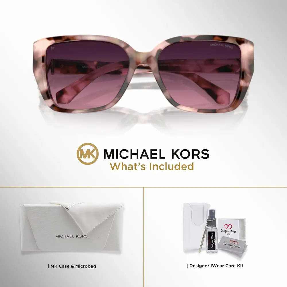 MICHAEL KORS Gafas de sol rectangulares Acadia MK2199 | Marron  - Rosa