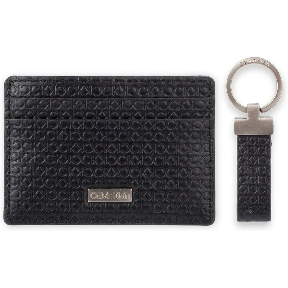 TARJETERO CALVIN KLEIN BIFOLD MINIMALISTA NEGRO HOMBRE