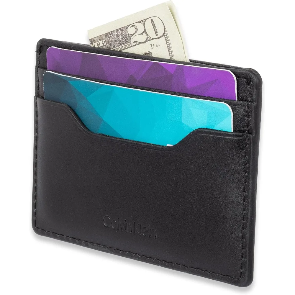 TARJETERO CALVIN KLEIN BIFOLD MINIMALISTA NEGRO HOMBRE