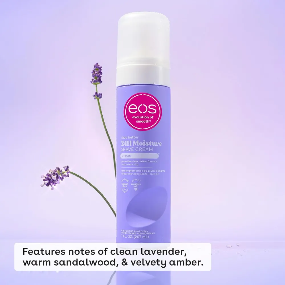 EOS Shea Better crema de afeitar pack 2 Lavanda | 7 oz / 207 ml