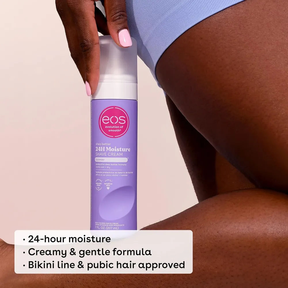 EOS Shea Better crema de afeitar pack 2 Lavanda | 7 oz / 207 ml