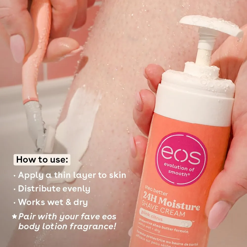 EOS Shea Better crema de afeitar pack 2 Pink Citrus | 7 oz / 207 ml