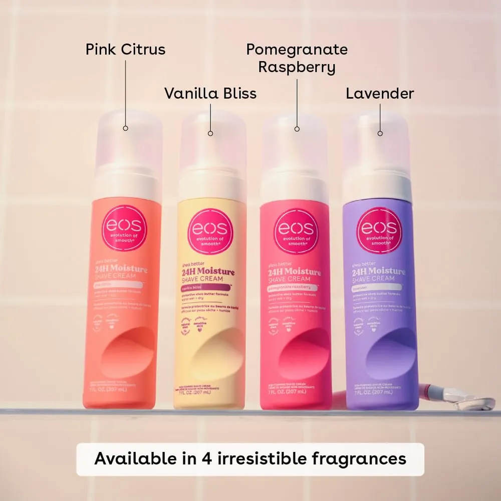 EOS Shea Better crema de afeitar pack 2 Pink Citrus | 7 oz / 207 ml